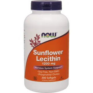 Sunflower Lecithin 1200 mg 200 softgels by NOW