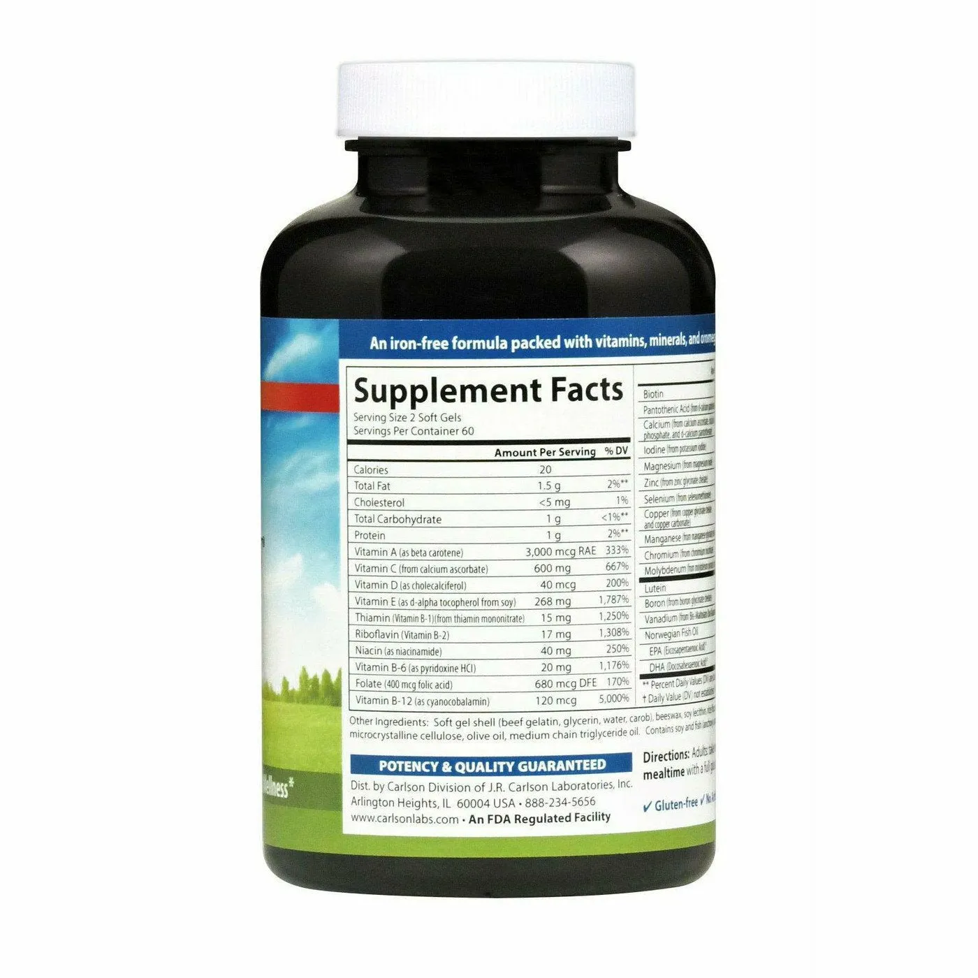 Super 2 Daily 120 softgels by Carlson Labs
