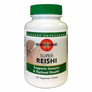 Super Reishi 120 vegtabs by Mushroom Wisdom. Inc.