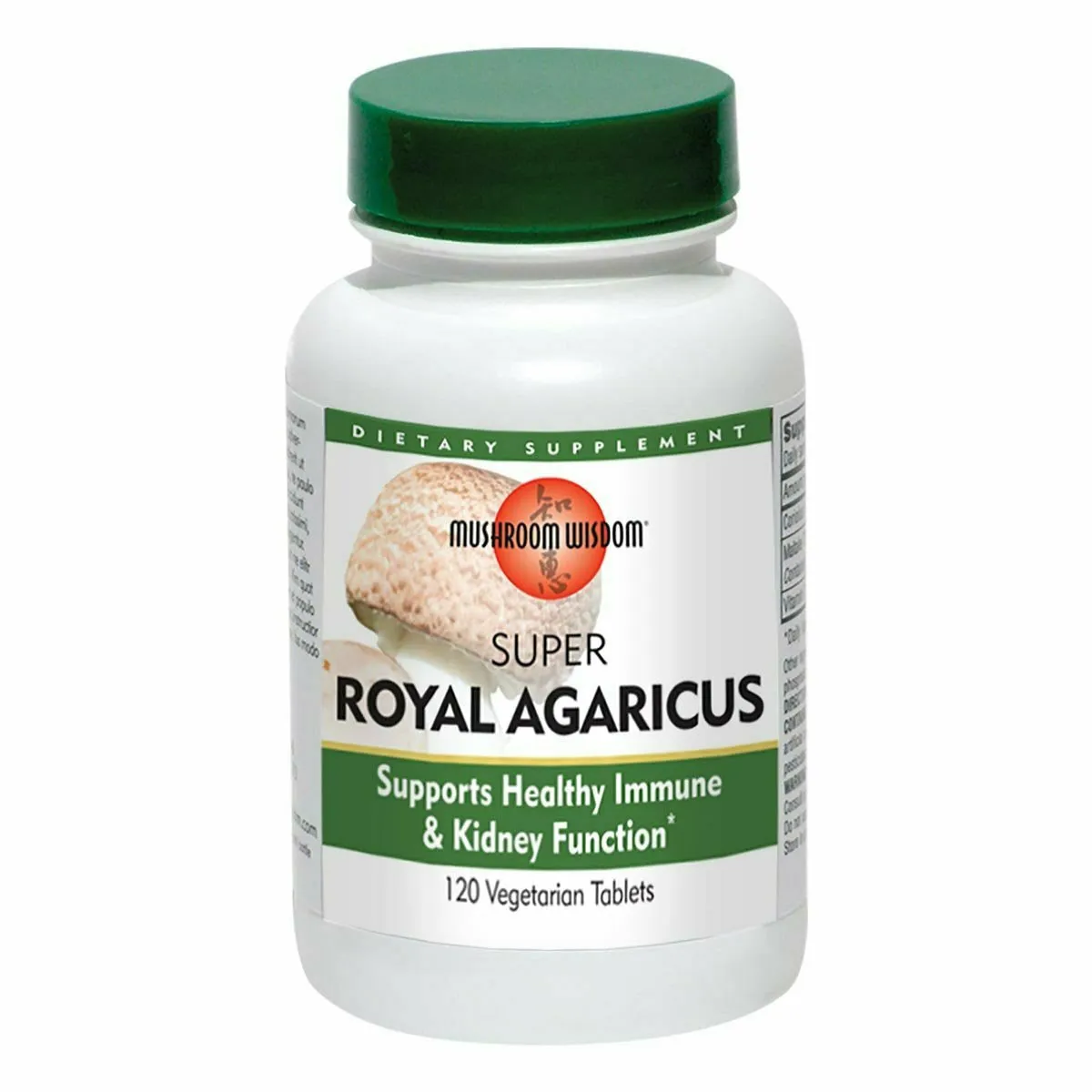 Super Royal Agaricus 120 vegtabs by Mushroom Wisdom. Inc.