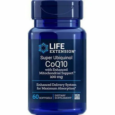 Super Ubiquinol CoQ10 100 mg 60 softgels by Life Extension
