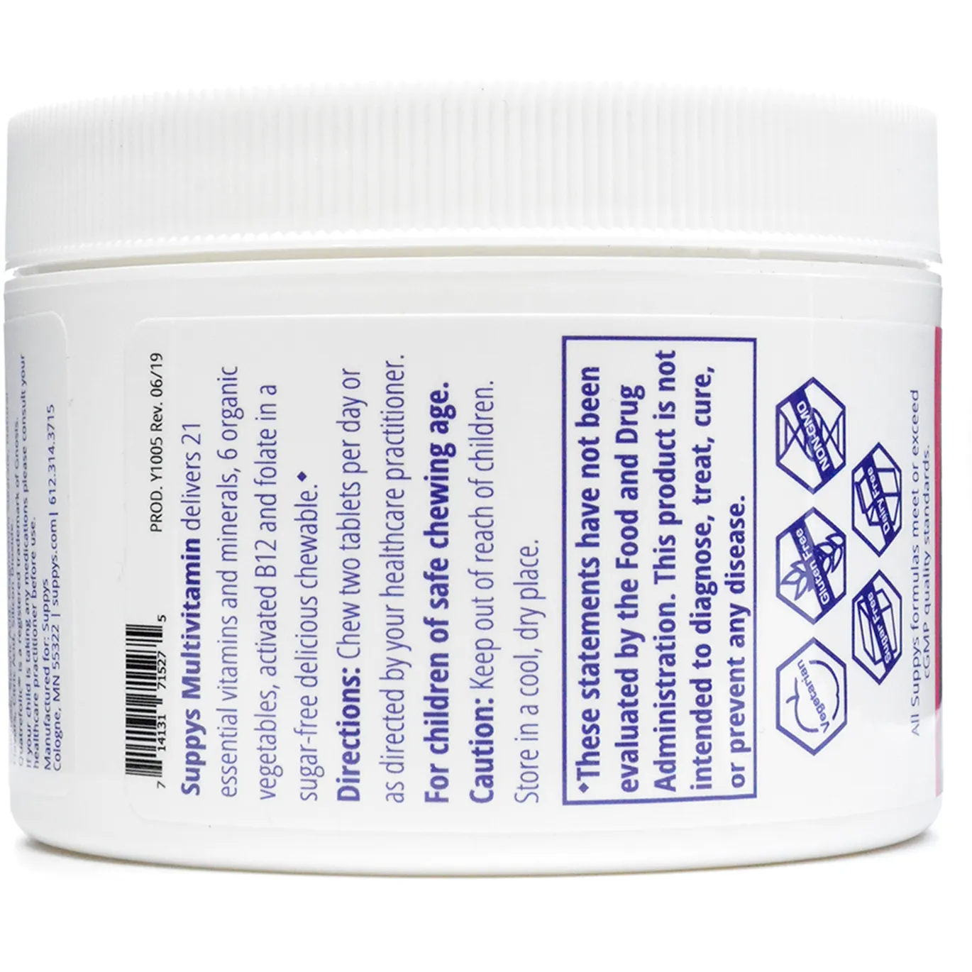 Suppys Children's Chewable Tropical Punch 60 Tabs by TonicSea