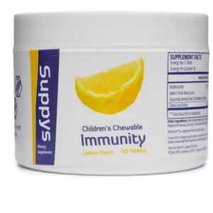 Suppys Immunity Lemon 60 Chewable Tabs by TonicSea