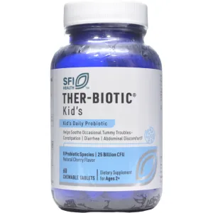 Ther-Biotic Kids 60 chewable tablets by Klaire Labs/SFI Health