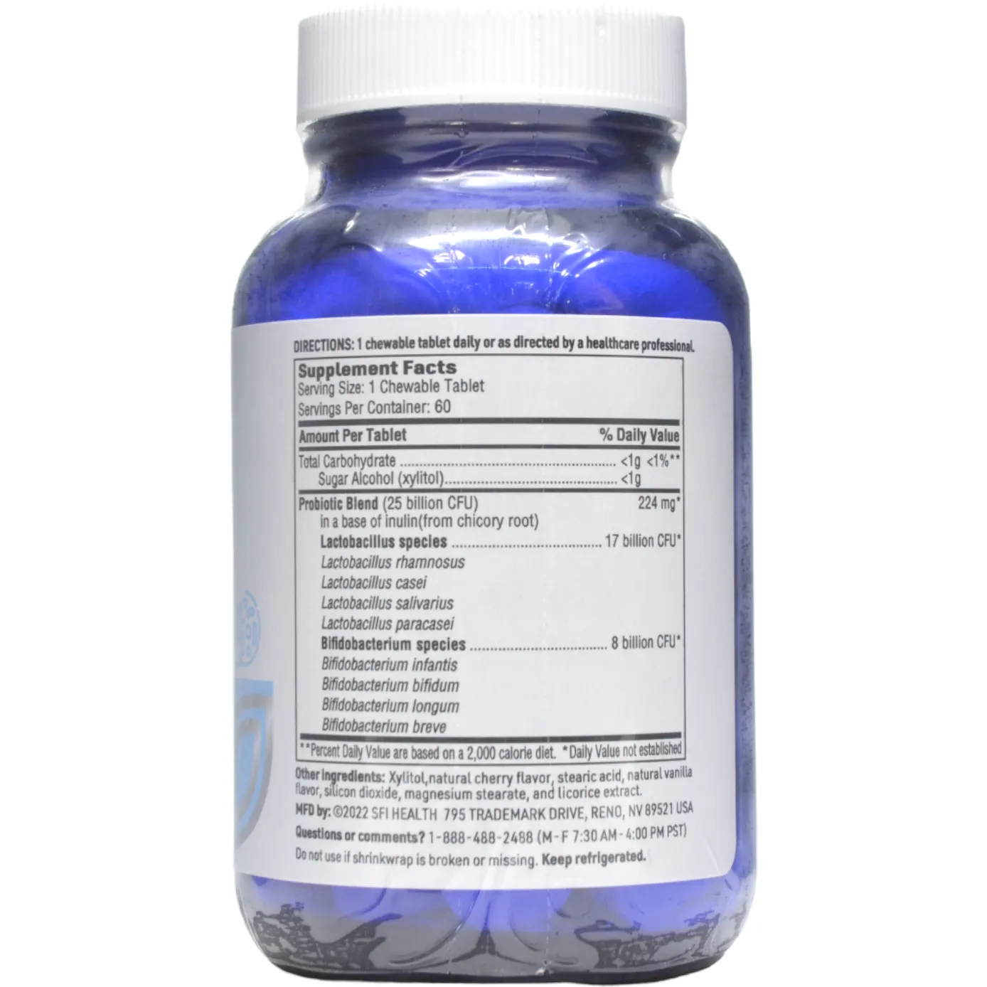 Ther-Biotic Kids 60 chewable tablets by Klaire Labs/SFI Health