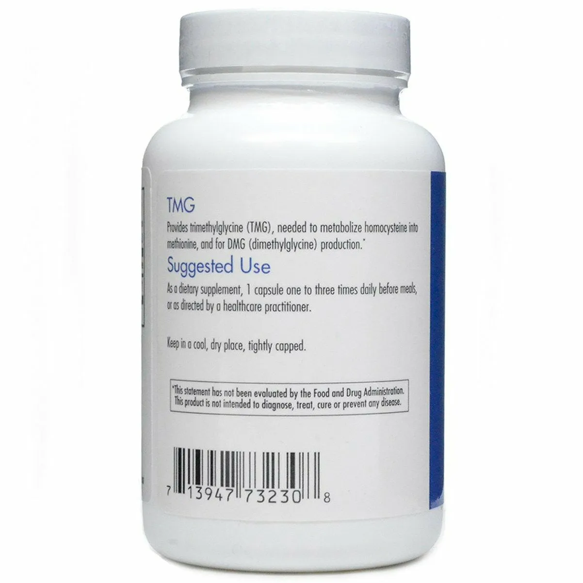 TMG (TriMethylglycine) 750 mg 100 caps by Allergy Research Group