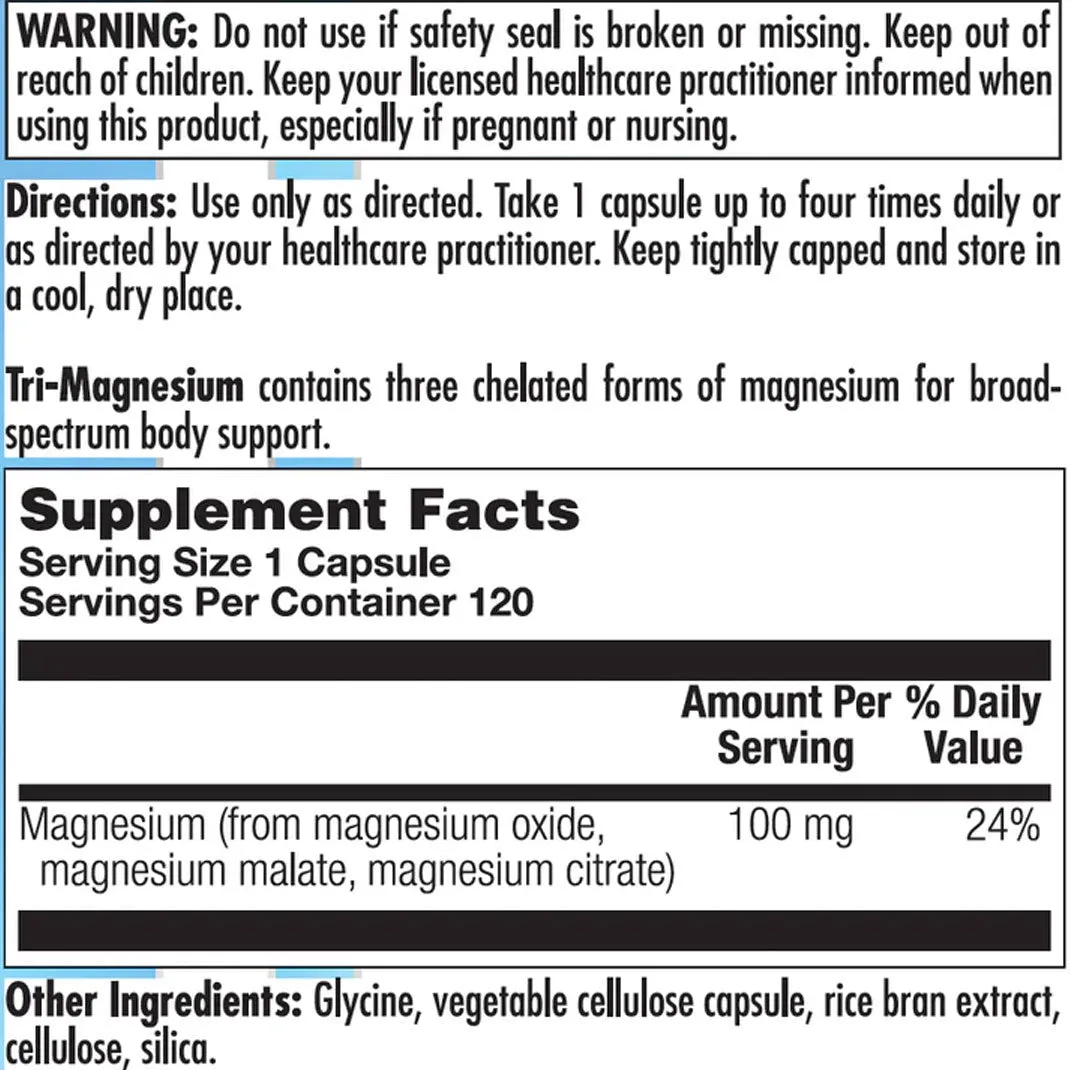 Tri-Magnesium 120 caps by BioGenesis