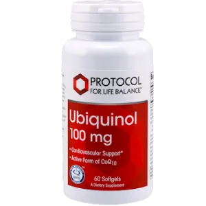 Ubiquinol 100 mg 60 gels by Protocol For Life Balance