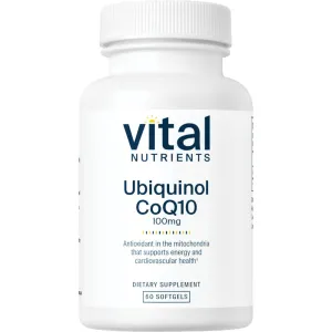 Ubiquinol CoQ10 100 mg 60 gels by Vital Nutrients