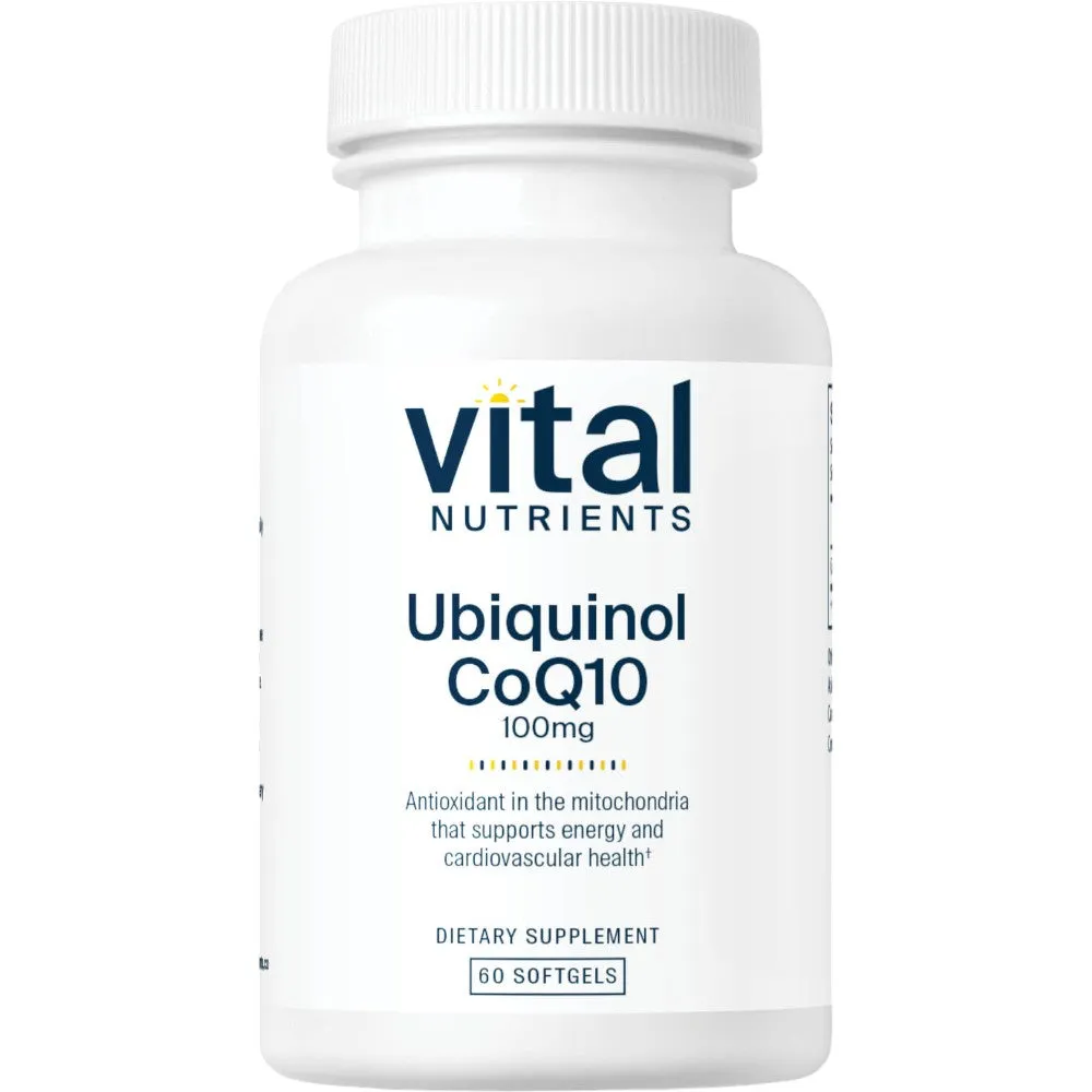 Ubiquinol CoQ10 100 mg 60 gels by Vital Nutrients