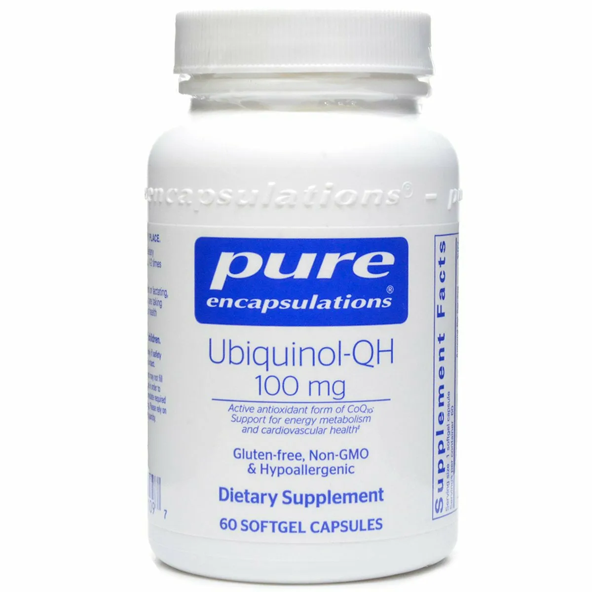 Ubiquinol-QH 100 mg 60 gels by Pure Encapsulations