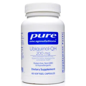 Ubiquinol-QH 200 mg 60 gels by Pure Encapsulations