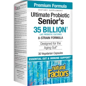 Ultimate Probiotic Seniors 35 Billion 30 vegcaps By Natural Factors