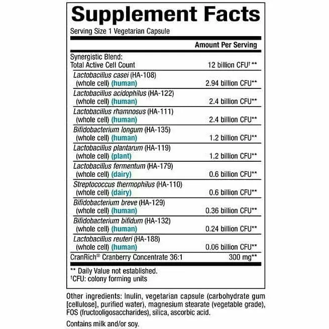 Ultimate Probiotic Womens 60 vegcaps By Natural Factors