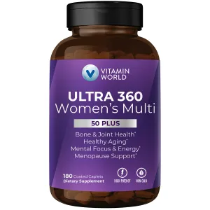 ULTRA 360 Women's 50 Plus Multivitamin 180 caps by Vitamin World