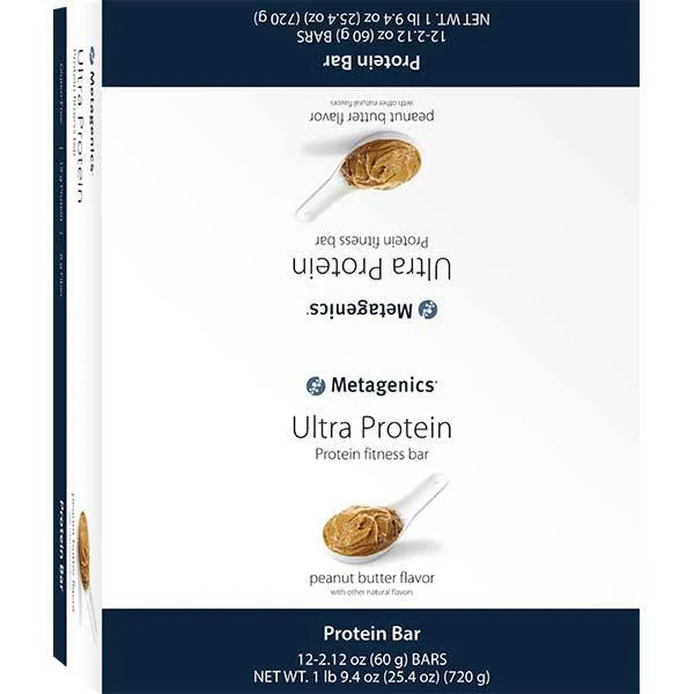 Ultra Protein Bar Peanut Butter 12 Bars by Metagenics