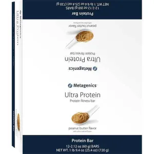 Ultra Protein Bar Peanut Butter 12 Bars by Metagenics