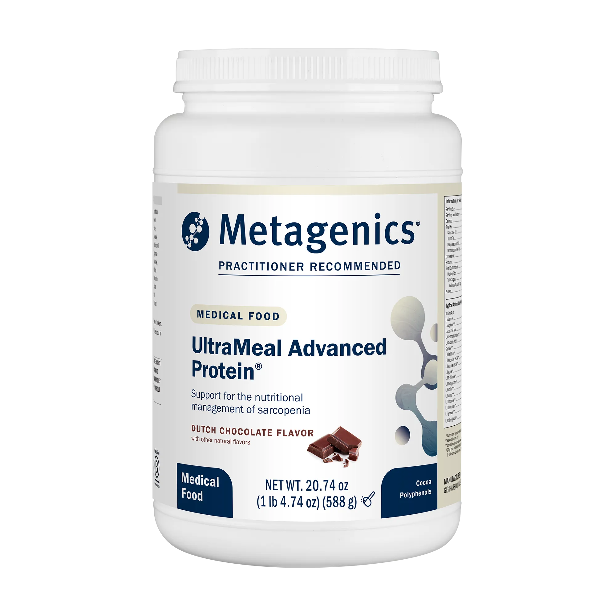UltraMeal Advanced Protein Chocolate 14 Servings by Metagenics