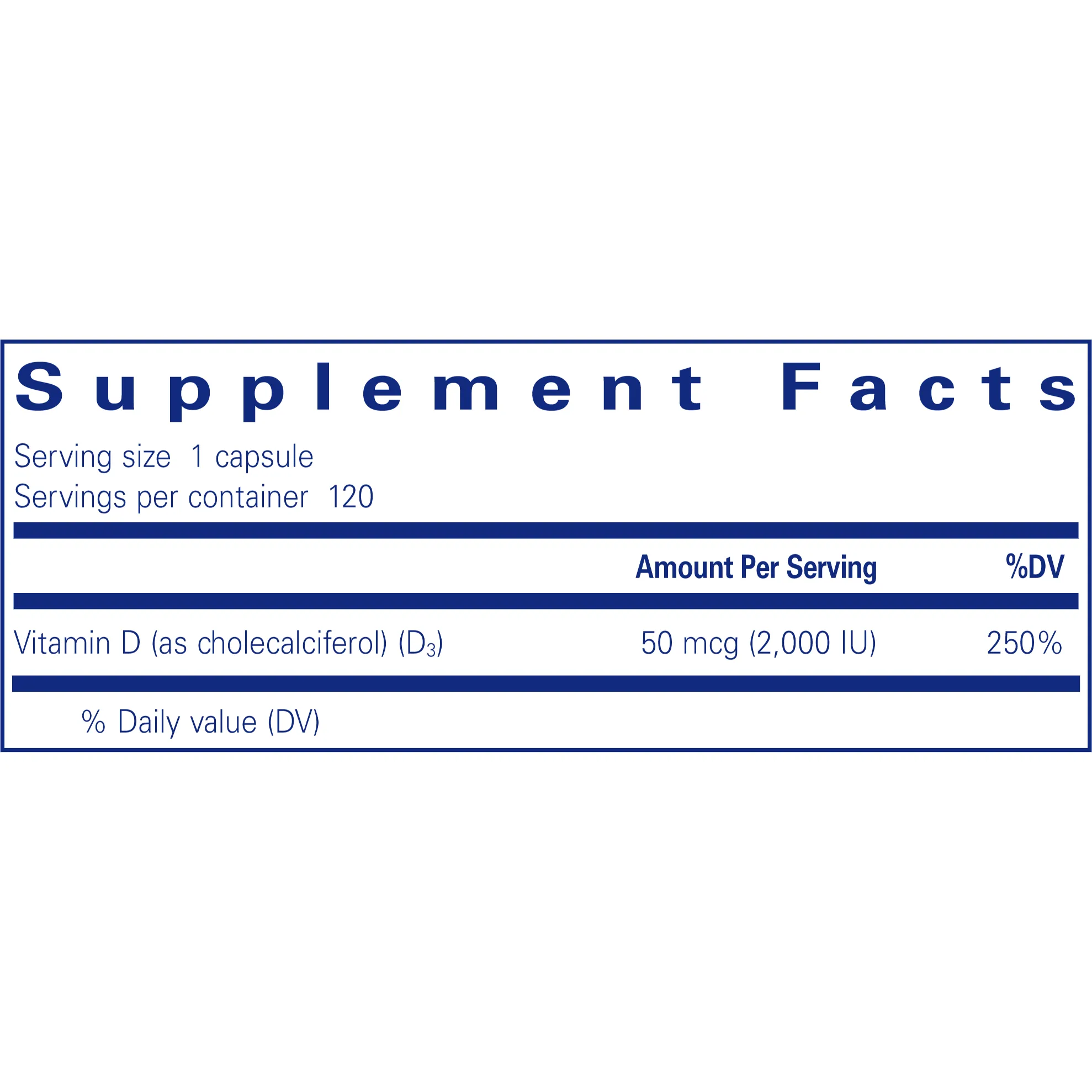 Vegan Vitamin D 120 caps by Pure Encapsulations