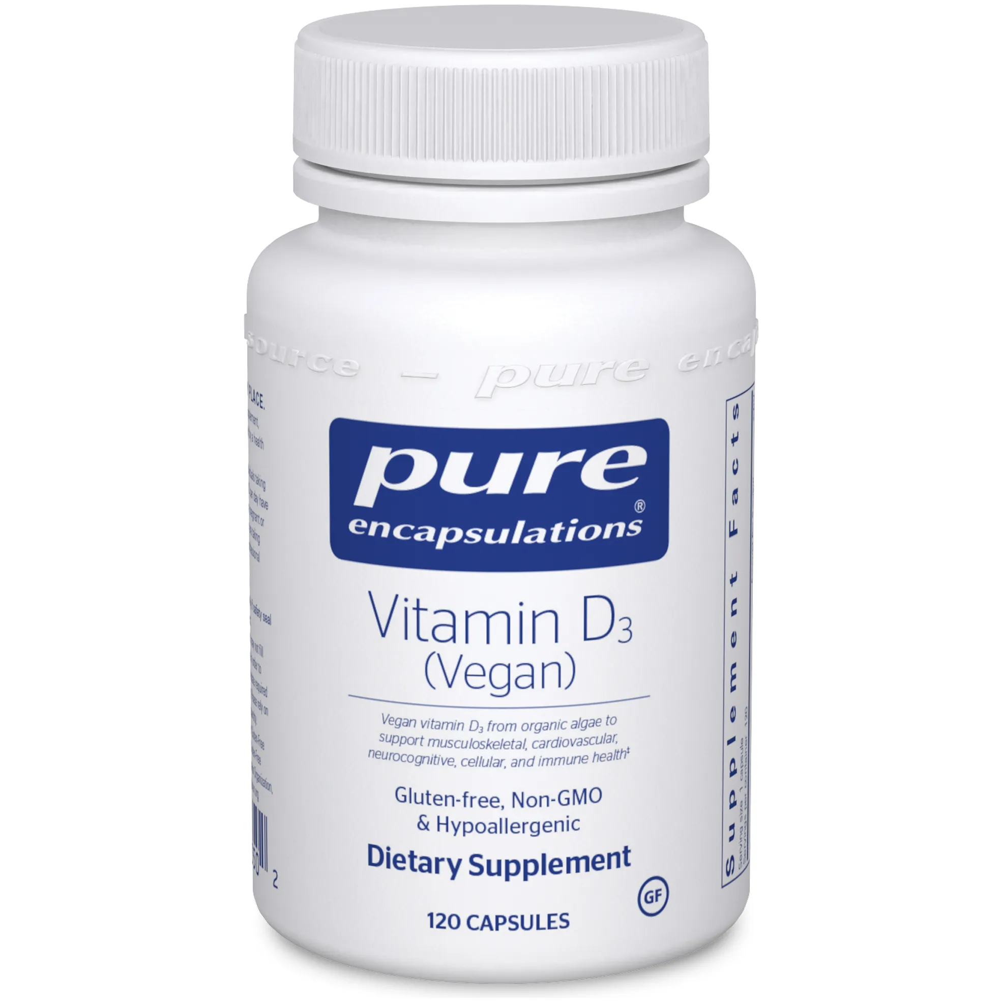 Vegan Vitamin D 120 caps by Pure Encapsulations