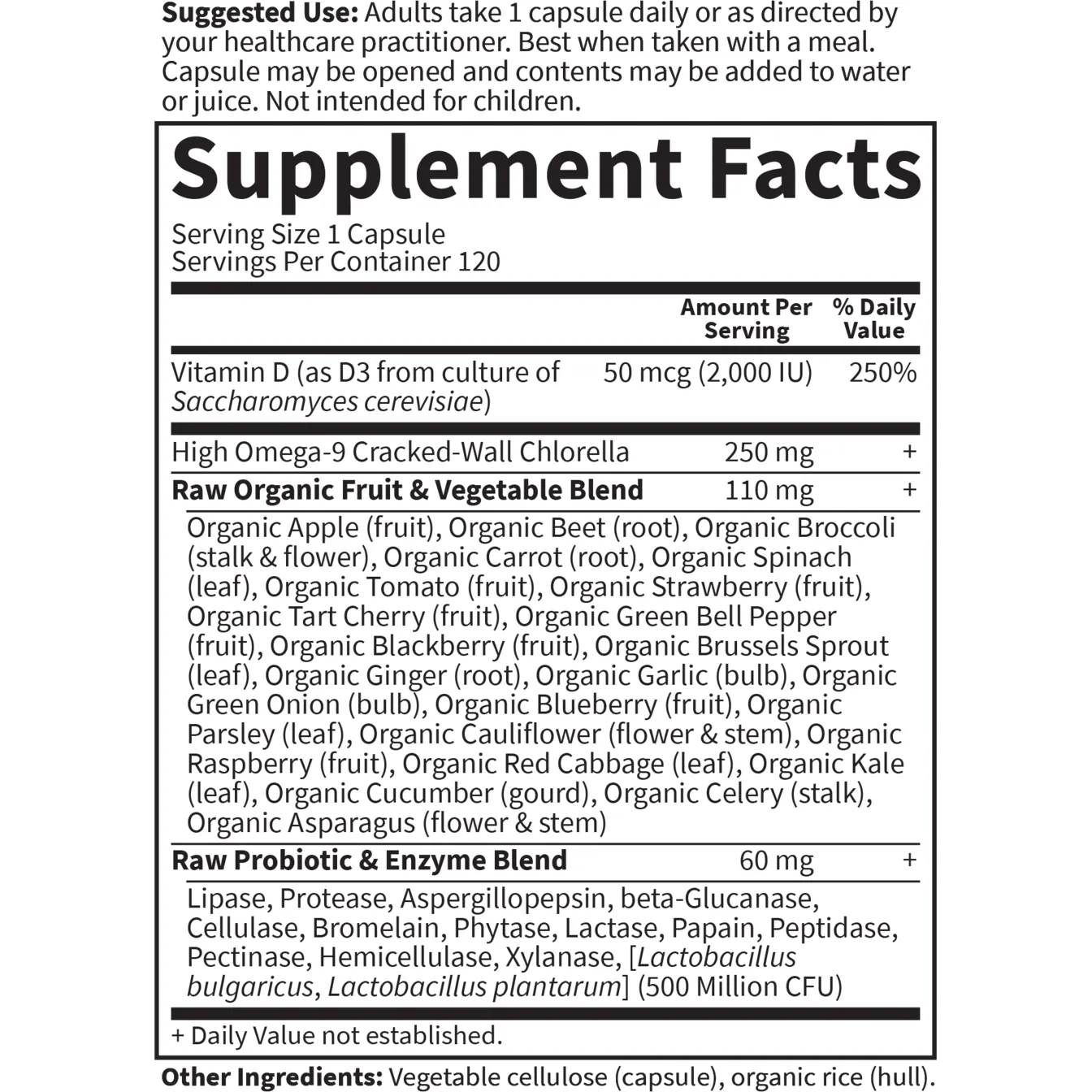 Vitamin Code RAW D3 120 caps by Garden Of Life