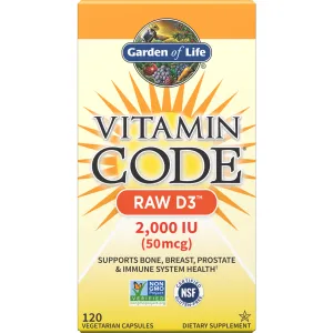 Vitamin Code RAW D3 120 caps by Garden Of Life
