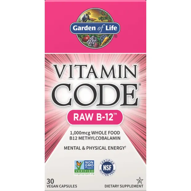 Vitamin Code Vitamin B12 30 vegcaps By Garden Of Life
