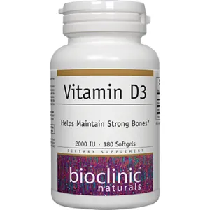 Vitamin D3 2000 IU 180 softgels By Bioclinic Naturals