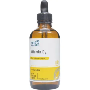 Vitamin D3 5000 IU Liquid 120 mL by Klaire Labs/SFI Health