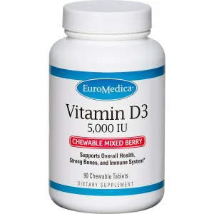 Vitamin D3 5.000 IU Mixed Berry 90 Chews by EuroMedica