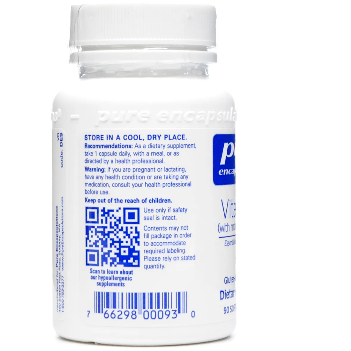 Vitamin E (Natural) 400 IU by Pure Encapsulations