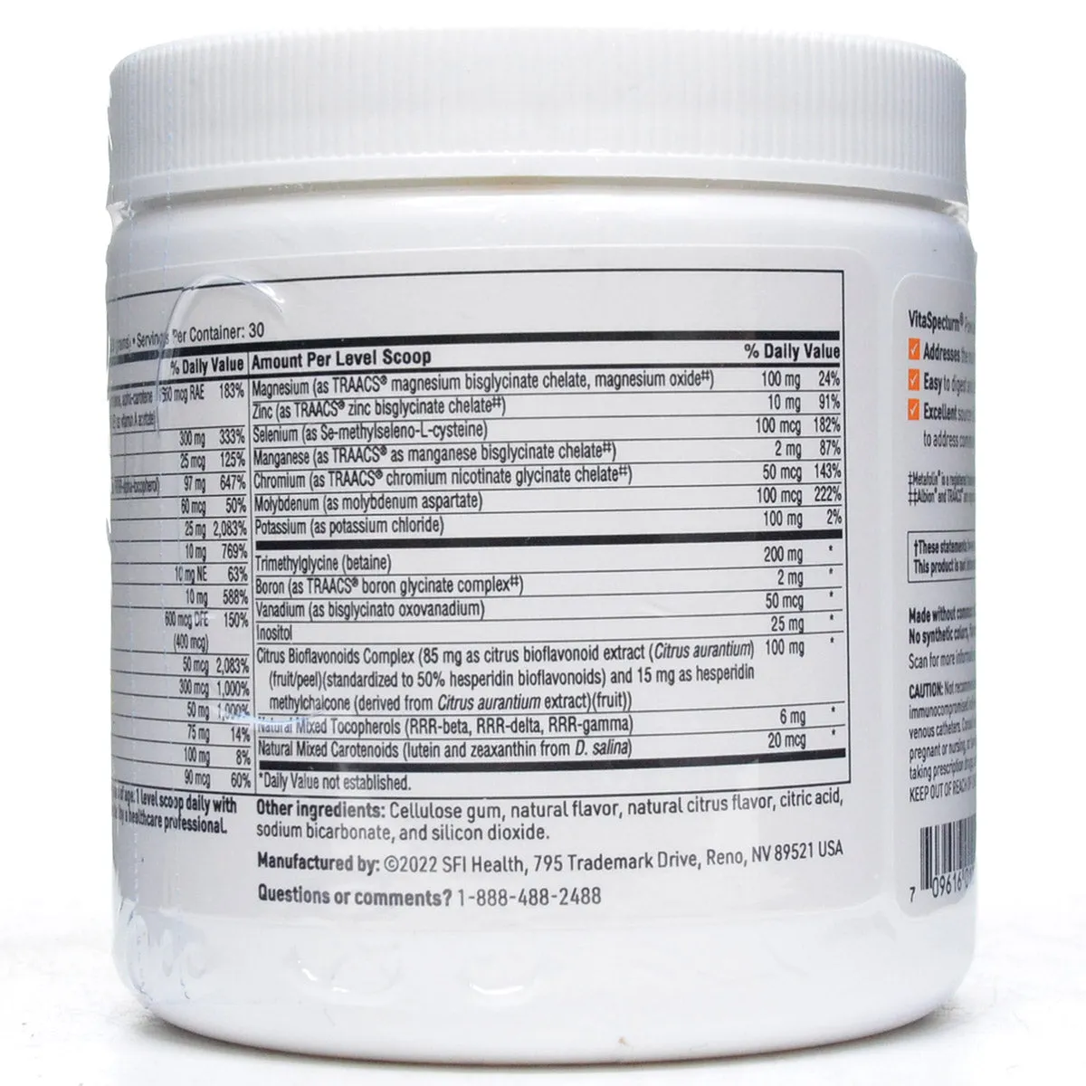 VitaSpectrum Powder Citrus 165 g by Klaire Labs/SFI Health