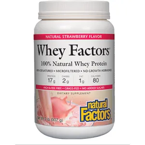 Whey Factors Powder Mix: Strawberry 2 lbs by Natural Factors