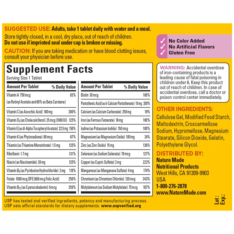 Women's Multivitamin Tablets