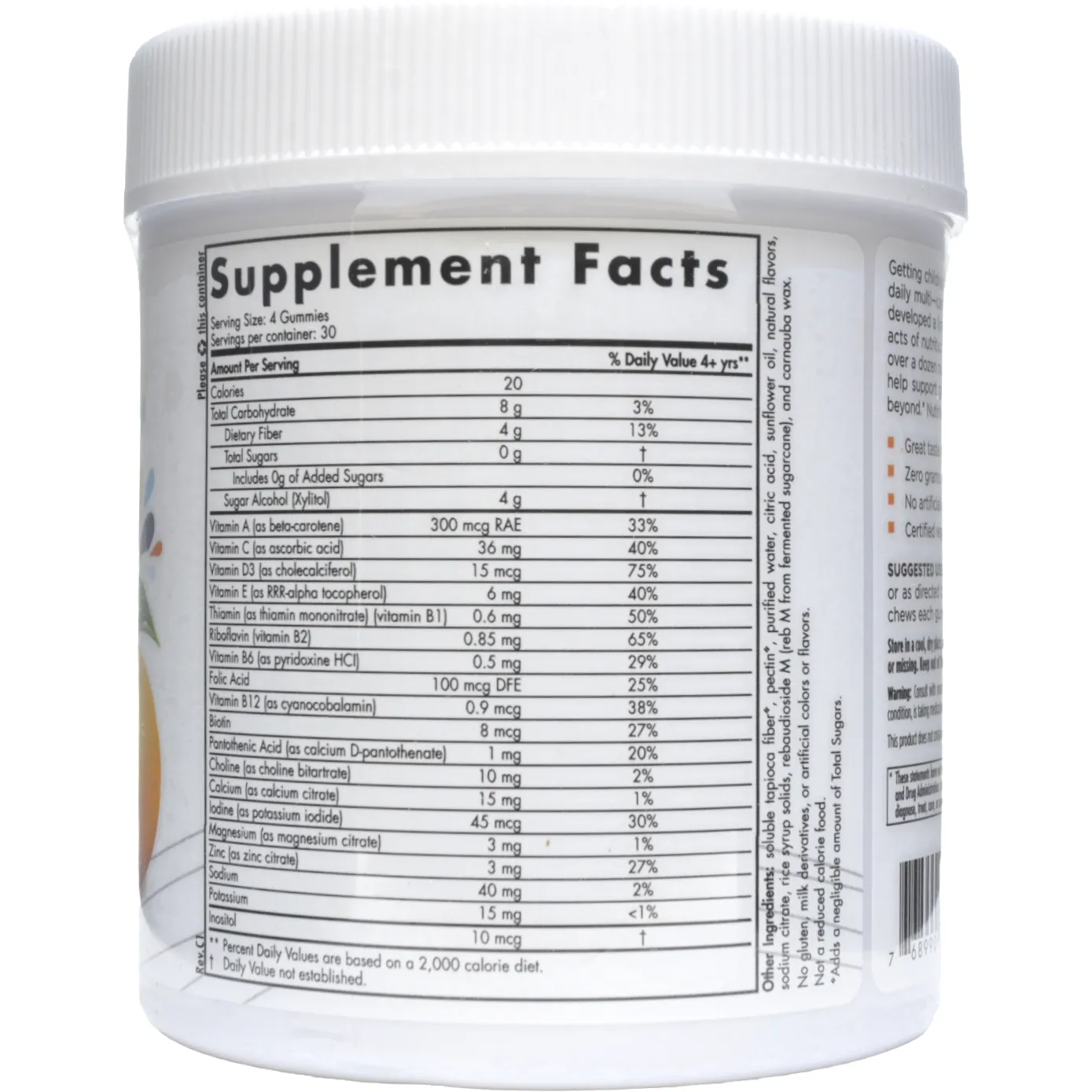 Zero Sugar Kids Multi 120 Gummies by Nordic Naturals
