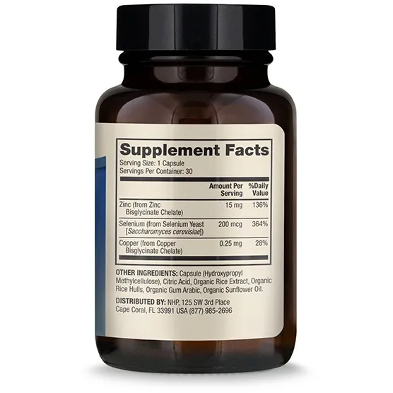 Zinc Plus Selenium 30 caps by Dr. Mercola